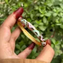 Anti-Tarnish Pastel Chevron Enamel Kada