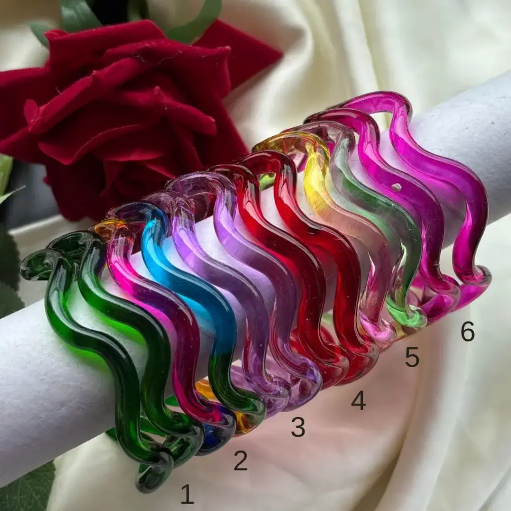 Twisted Crystal Kangan (2 piece)
