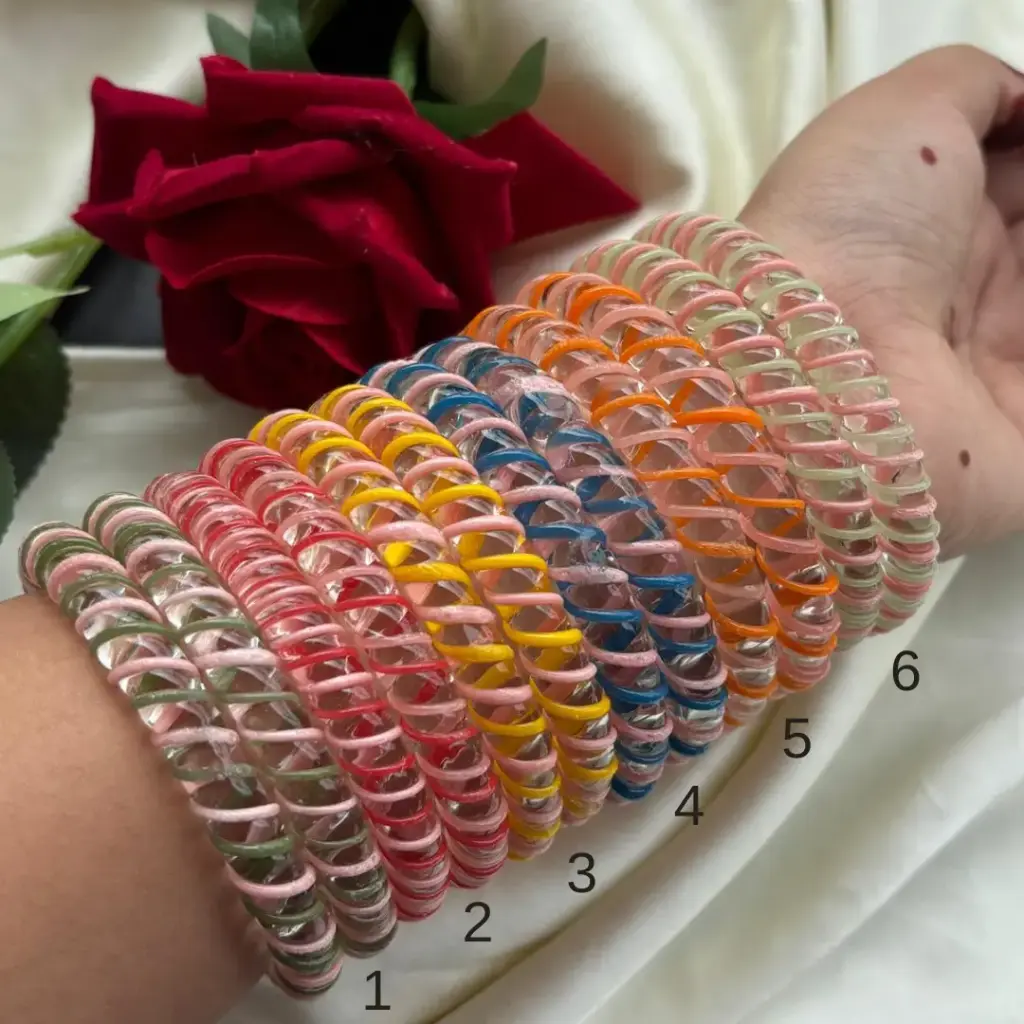 Spiral Crystal Kangan (2 piece)