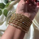 Classic Golden Silver Bangles Set of 8
