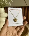 Golden Rose Heart Necklace