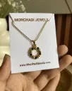 Emerald Women's Round Pendant