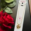 Gold-Plated Contemporary Pendants with Chains