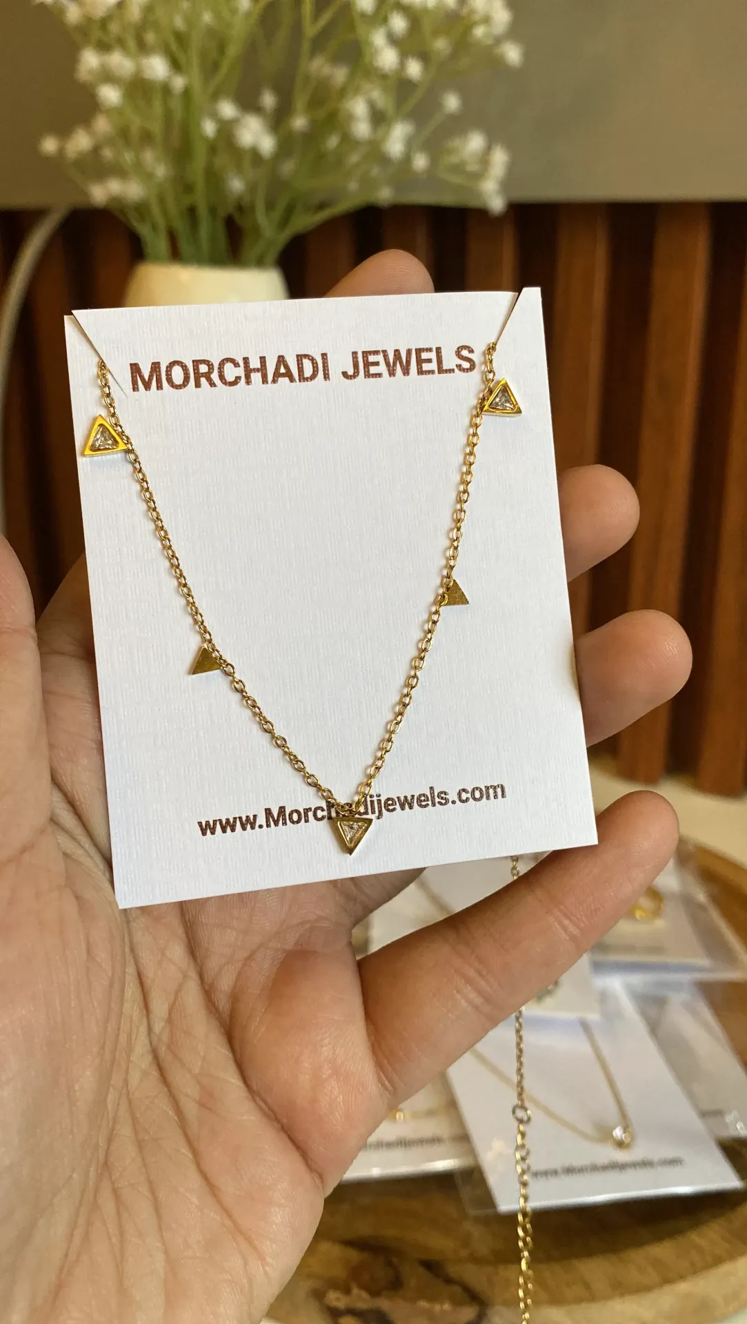 Anti-Tarnish Charm Necklace for Daily wear