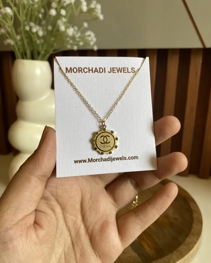 Designer-Inspired Coin Pendant Necklace - Anti-Tarnish Gold Jewelry