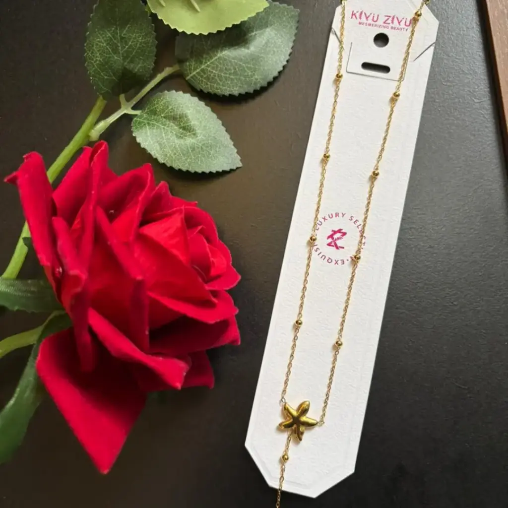 Starfish Pendant Beaded Necklace