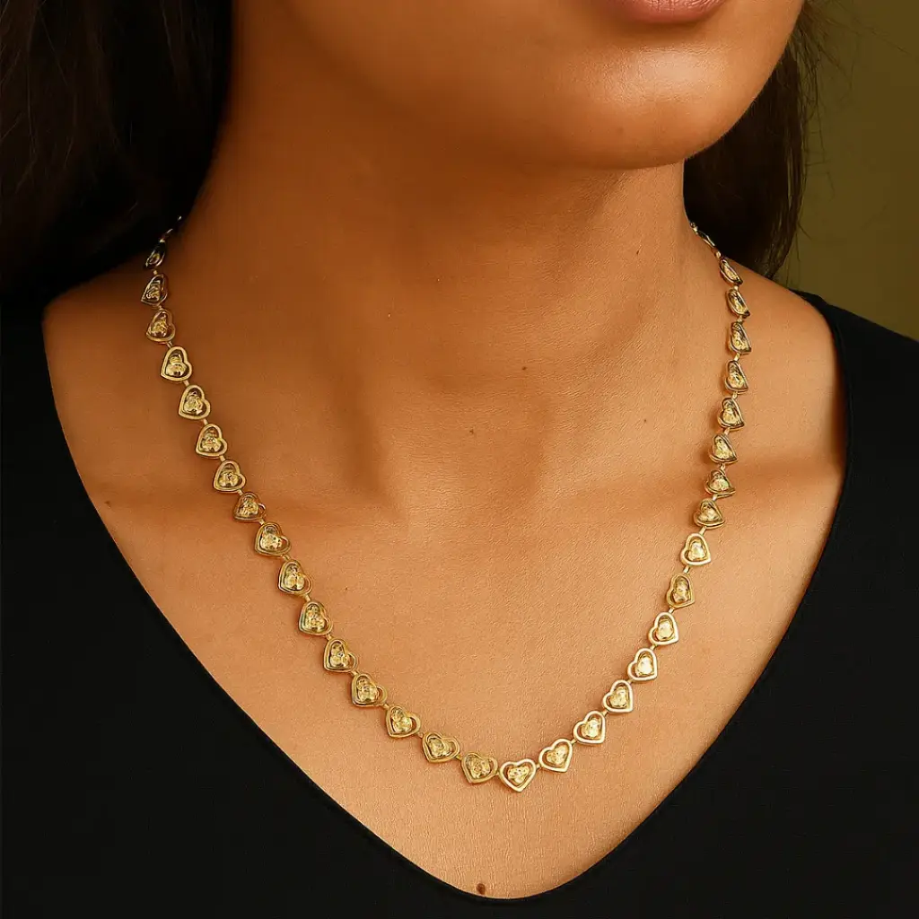 Gold-Plated Heart Necklace