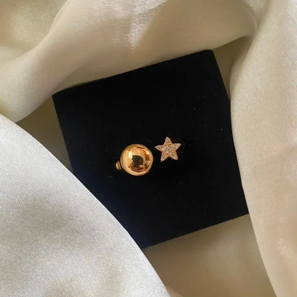 [MJ-165] DC Jewelry Finger Ring – Rosegold Polished | American Diamond Ring