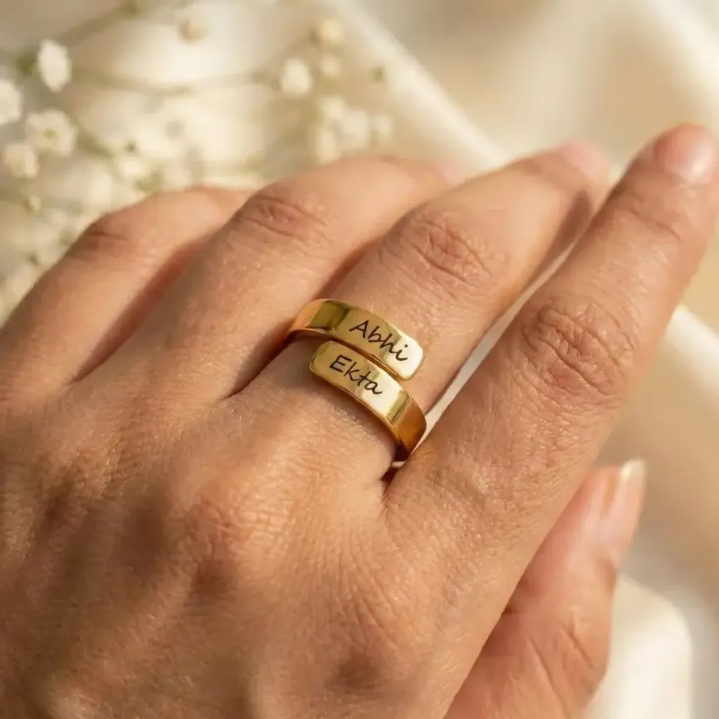 Personalised Couple Ring (silver)