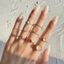 Minimal Gold Stackable Rings for Women & Girls