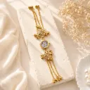 Kashmiri Kundan Square Bracelet Watch