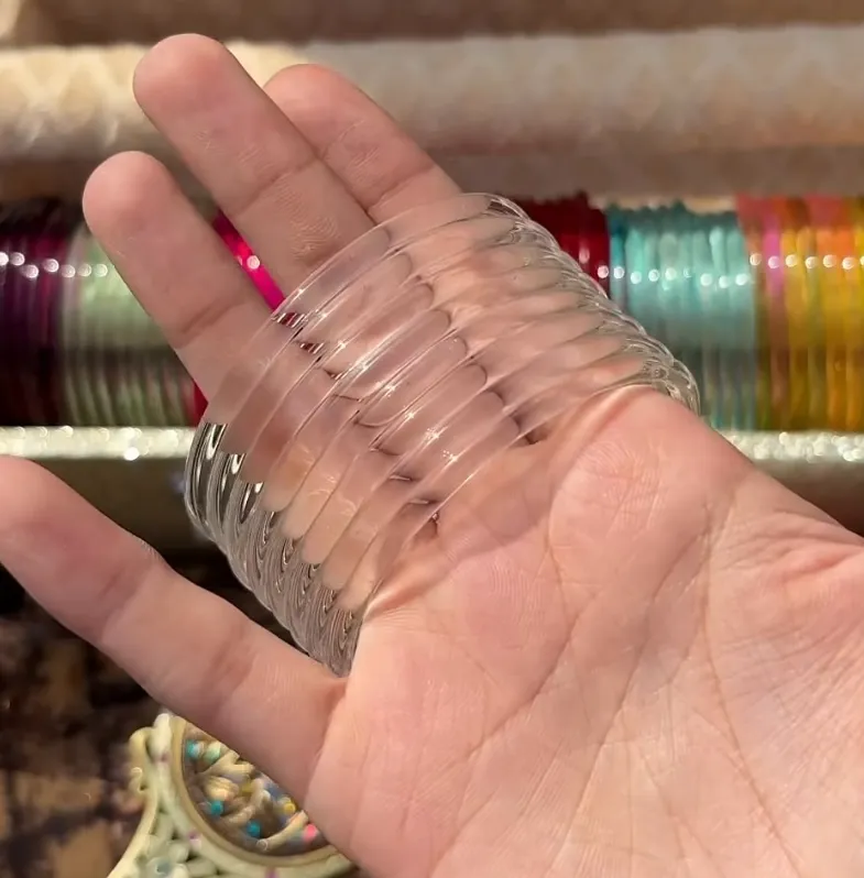 Set of 8 Viral Jelly Bangle (Crystal Clear)