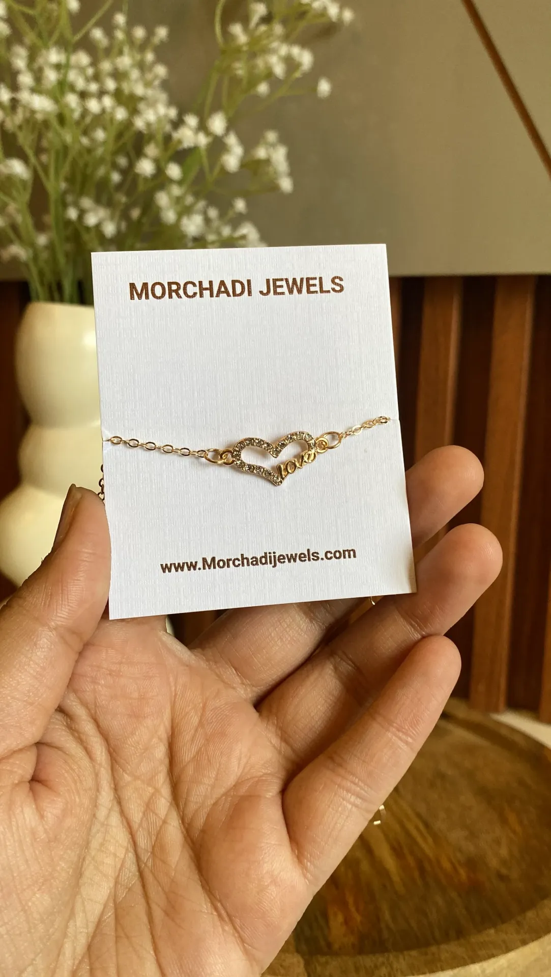 Gold Love Heart Bracelet