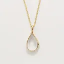 Gold Oval Locket Personalized Necklace