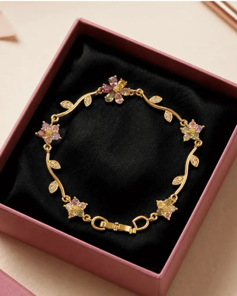 Pastel Flower Anti Tarnish Floral Bracelet