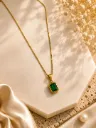 Emerald Green Stone Necklace