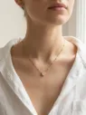 White Crystal Heart Pendant Necklace