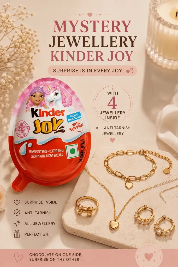 Mystery Jewellery Kinder Joy – 4 Anti-Tarnish Jewellery