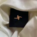 Geometric T-Bar CZ Gold-Plated Adjustable Ring