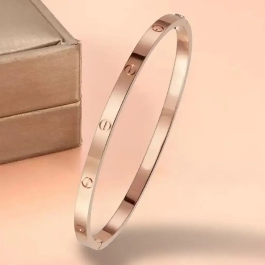 Anti Tarnish Rose Gold-Plated Bracelet 