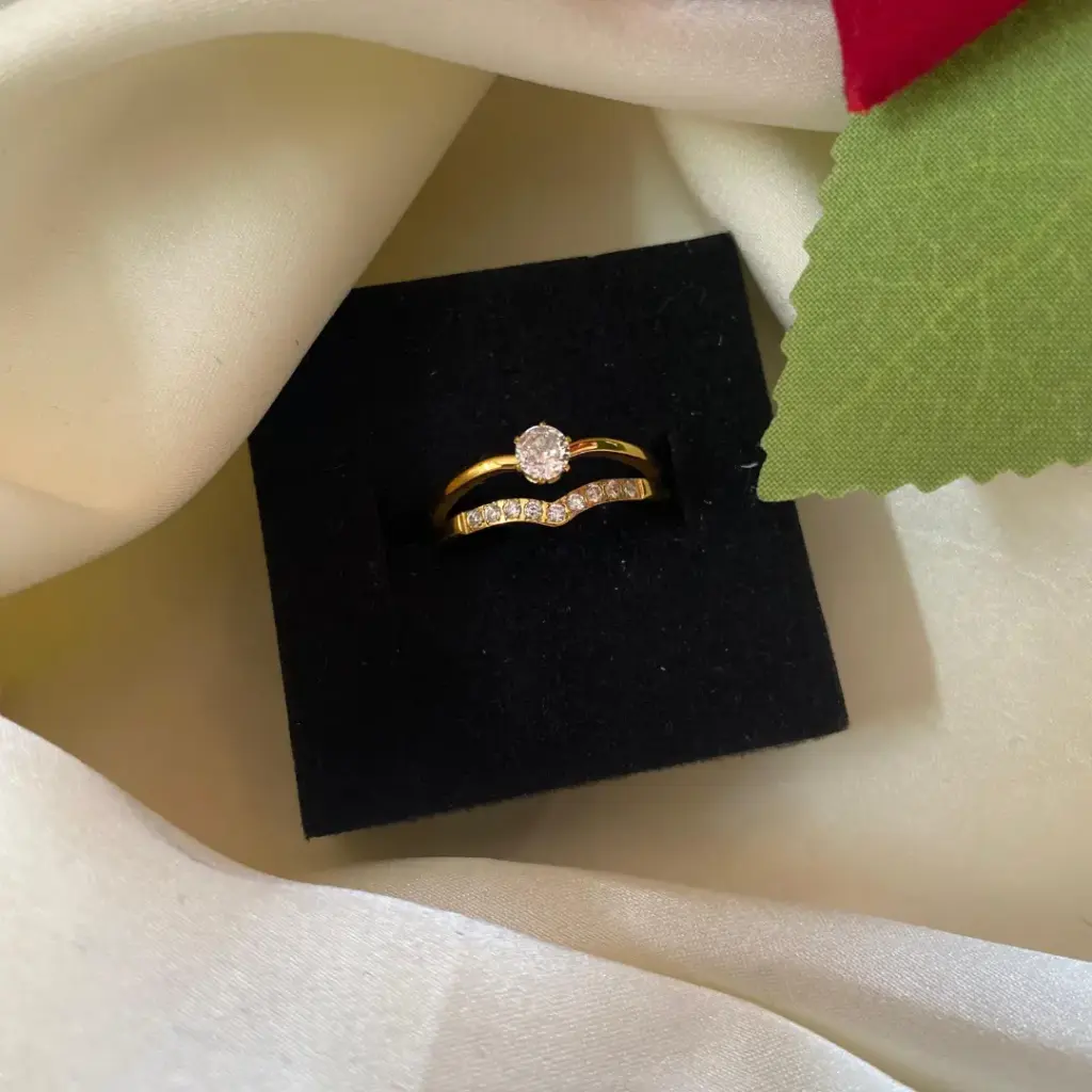 Anti Tarnish Aurora Ring
