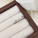 Initial Letter adjustable ring (Silver)