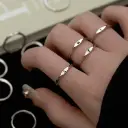Initial Letter adjustable ring
