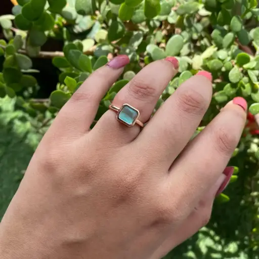 Korean Square Adjustable Ring